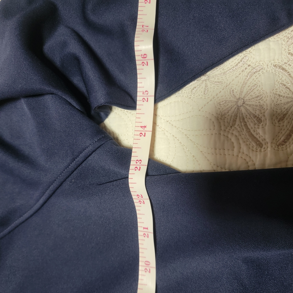Pebble Beach Navy Ruffle Zip-Up - Picture 5 of 9
